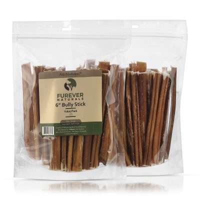 Furever Naturals Odor Free 6" 1lb Bully Stick Value Pack