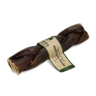 Furever Naturals 6" Moo Taffy Braided Stick