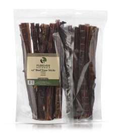 Furever Naturals 12pk 12" USA Beef Steer Sticks