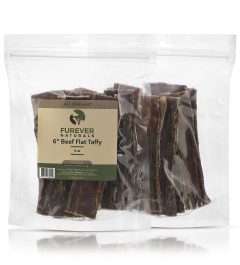 Furever Naturals 6oz 6" Beef Moo Taffy Flats
