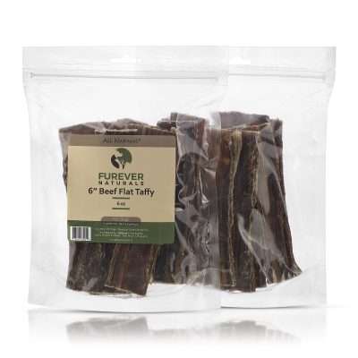 Furever Naturals 6oz 6" Beef Moo Taffy Flats
