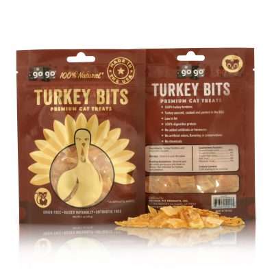 GoGo® USA 1oz Turkey Tendon Bites - Cat Treats