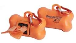 GoGo® Poop n' Go Orange Dispenser w/Matching Refill Roll, Bulk
