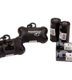 GoGo® Poop n' Go Black Dispenser w/Matching Refill Roll, Bulk