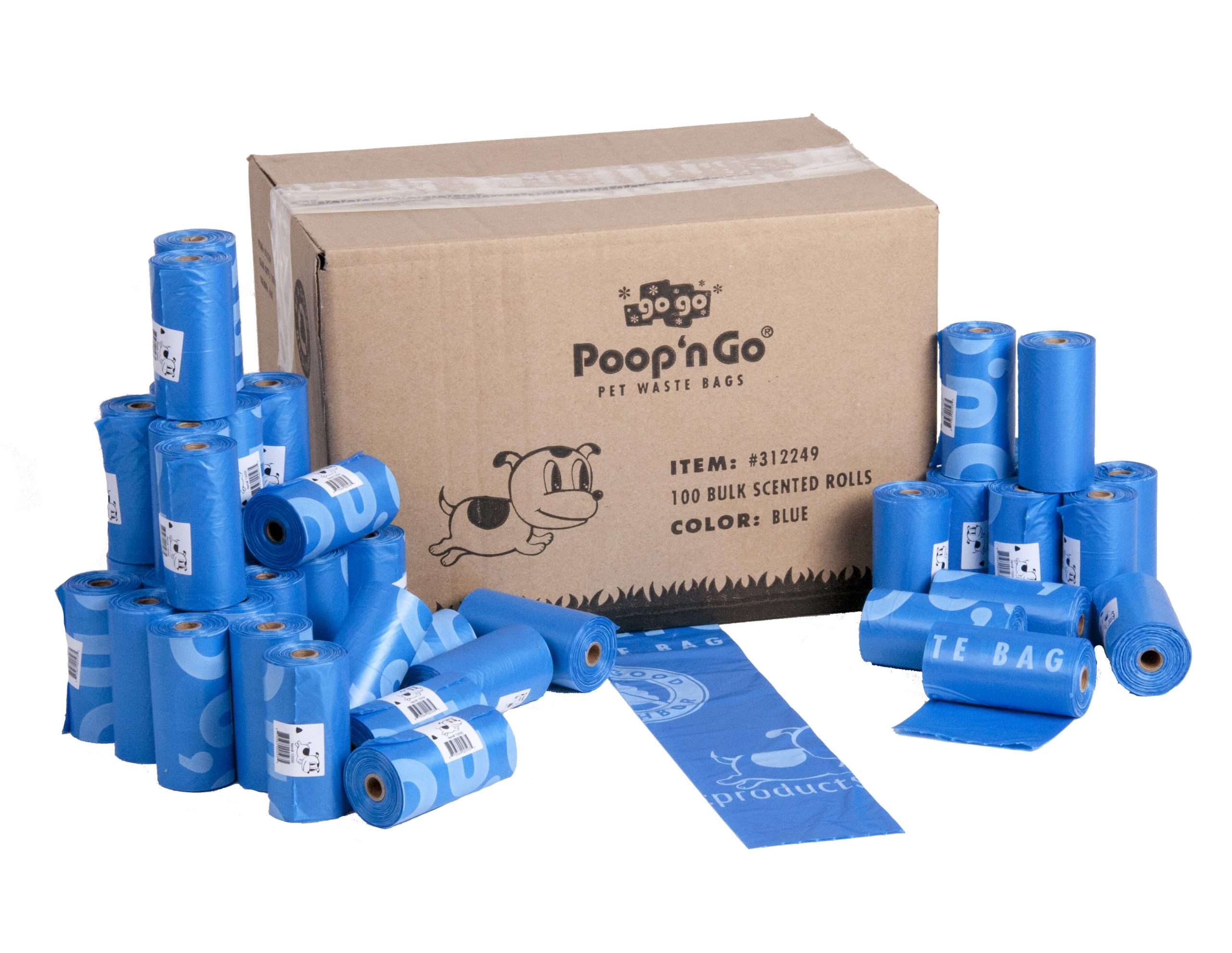 GoGo® Poop n' Go 100 Ct. Blue Poop Bags