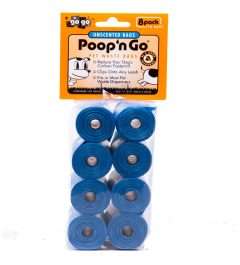 GoGo® Poop n' Go 8 Pack Blue Unscented Refill Rolls