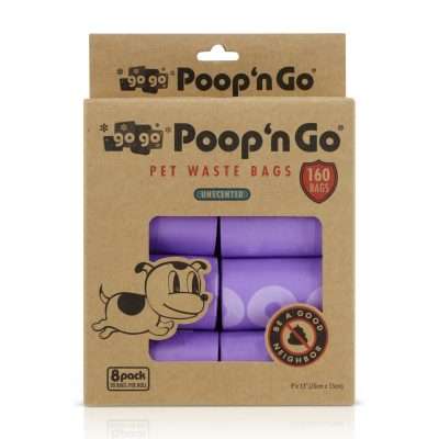 GoGo® Poop n' Go 8 pack Purple Unscented Refill Rolls