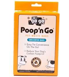 GoGo® Poop n' Go 100 Pack Orange Unscented T-Shirt Style Bags