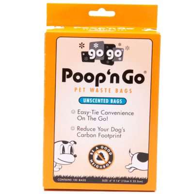 GoGo® Poop n' Go 100 Pack Orange Unscented T-Shirt Style Bags