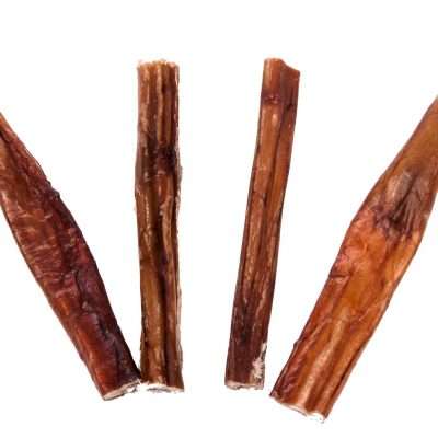 EW USA 6 inch Beef Steer Pizzle, 100 pack Bulk