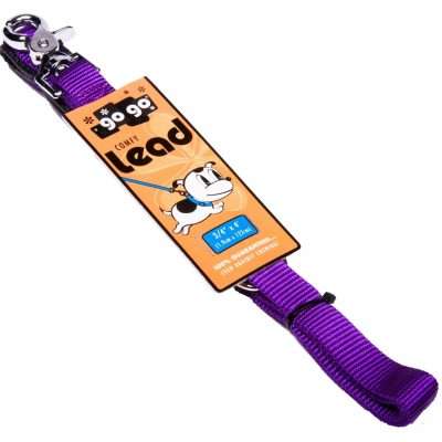 GoGo® Medium 3/4" x 4' Purple Leash