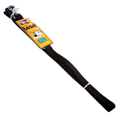 GoGo® Medium 3/4" x 6' Black Leash