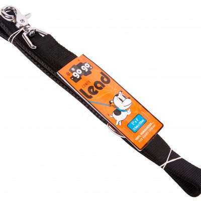 GoGo® Large 1" x 4' Black Leash