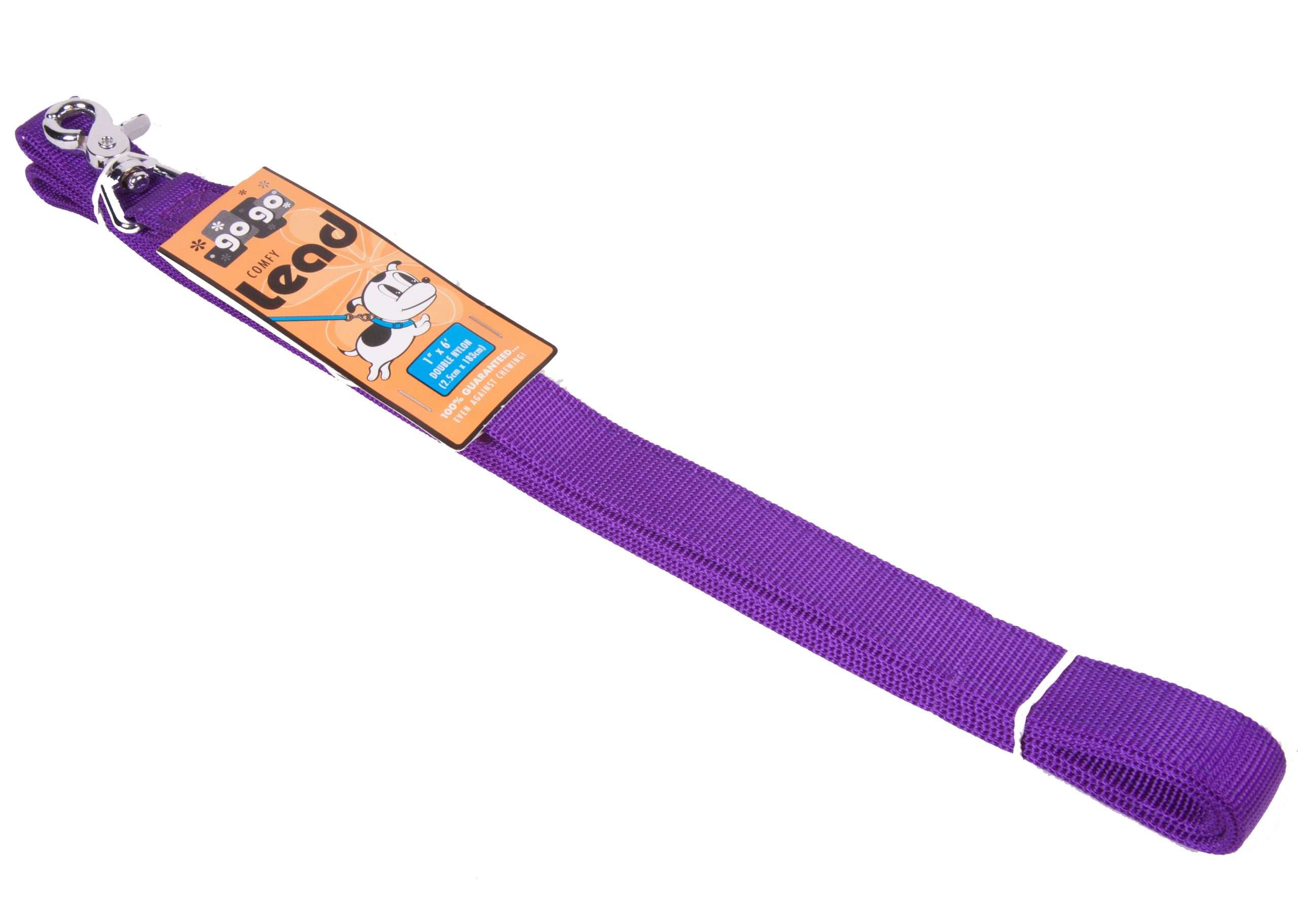 GoGo® Large 1" x 6' Purple Leash