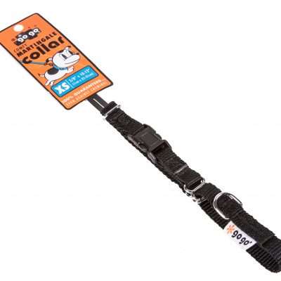 GoGo® X-Small 3/8" x 10"-12" Black Martingale Collar