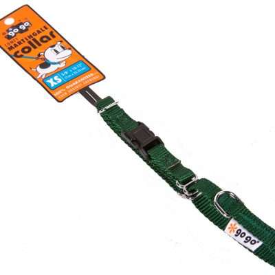 GoGo® X-Small 3/8" x 10"-12" Hunter Green Martingale Collar