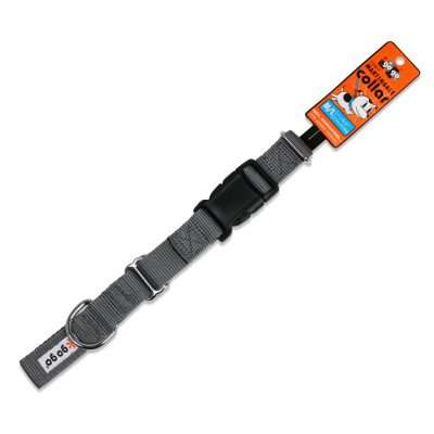 GoGo® Med-Large 1" x 16-21" Gray Martingale Collar
