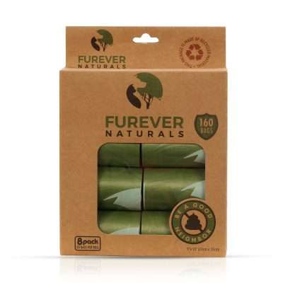 EW 8PK Green Unscented Poop Bag Rolls