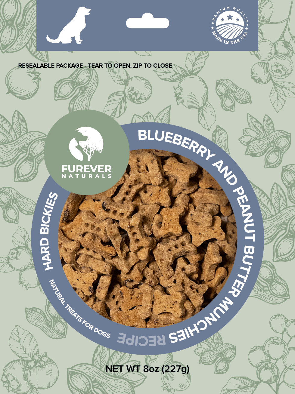 Hard Bickies Peanut Butter and Blueberry Munchies 8oz