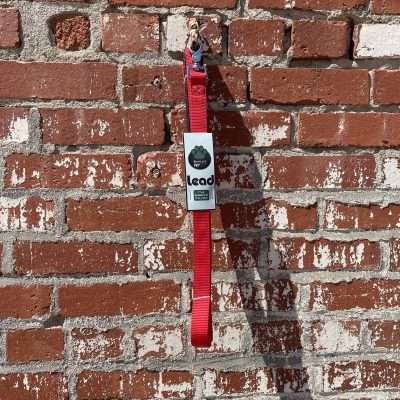 BPS 1" x 6' Red Comfy Double Nylon Leash