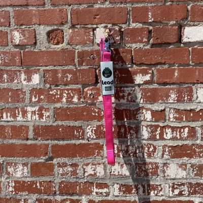 BPS 1" x 6' Pink Comfy Double Nylon Leash