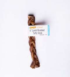 GoGo 6" Lamb Braided Taffy Stick