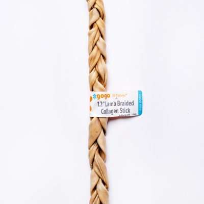 GoGo 12" Lamb Braided Collagen Stick