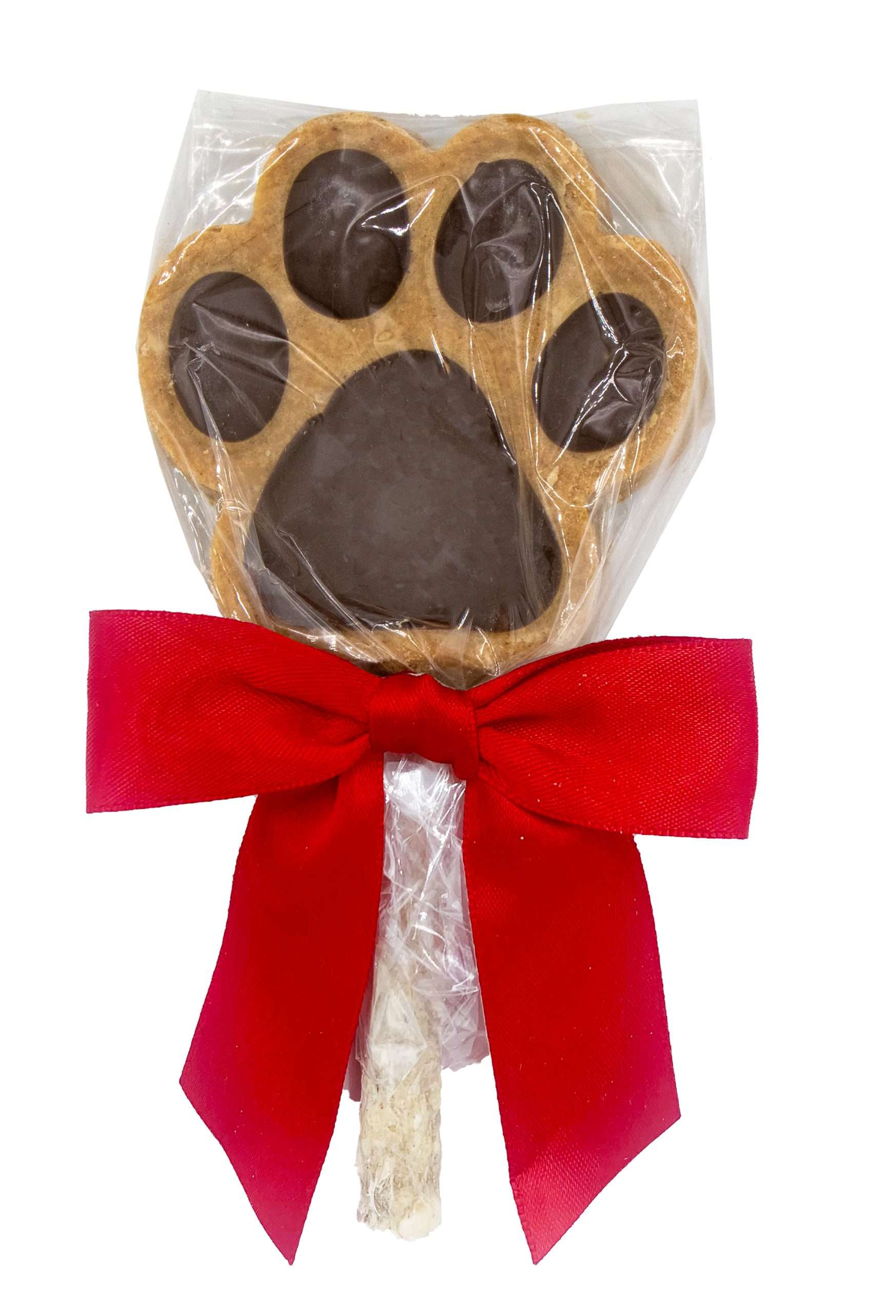 CC Peanut Butter & Carob Paw Print Sucker (10)