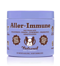 Natural Dog Company's 9.5 oz Aller Immune Chew (90 chews)