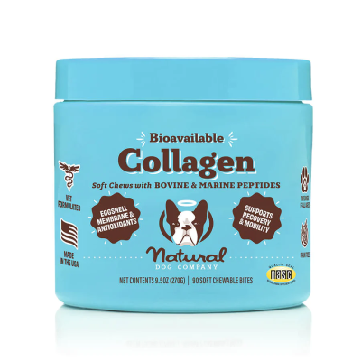 Natural Dog Company's 9.5 oz Collagen Chews (90 chews)