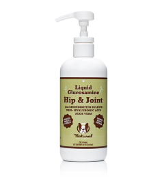 Natural Dog Company's 16 oz Liquid Hip & Joint With Glucosamine & Pump