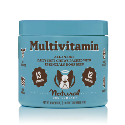 Natural Dog Company's 9.5 oz Multivitamin Supplement (90 chews)