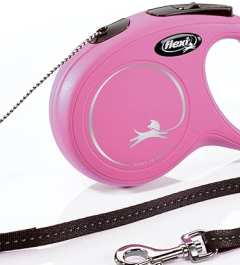 Flexi Classic Small 26lb 16'  Cord Pink