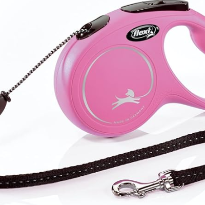 Flexi Classic Medium 44lb 16' Cord Pink