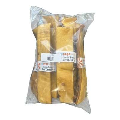 GoGo 10 pack Jumbo Smoked Beef Cheek Slice