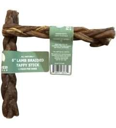 EW 6" Lamb Braided Taffy Stick