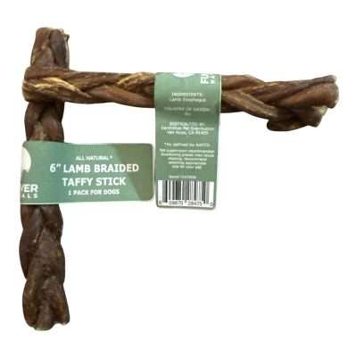 EW 6" Lamb Braided Taffy Stick
