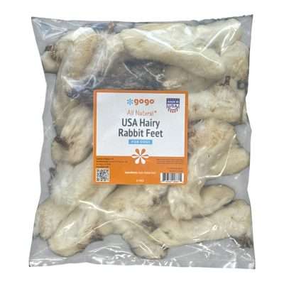 GoGo 25 pack USA Hairy Rabbit Feet
