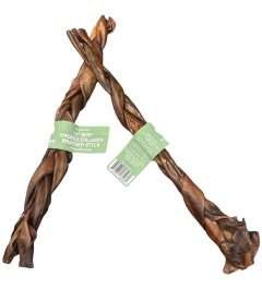 EW 12"Beef Smoked  Collagen Braided Stick